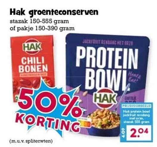 Hak groenteconserven