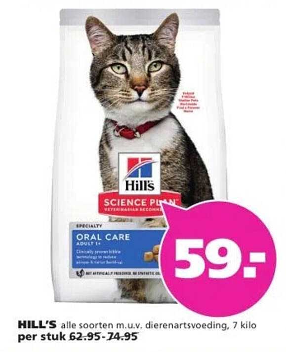 HILL’S alle soorten m.u.v. dierenartsvoeding, 7 kilo