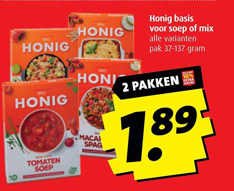 Honig basis voor soep of mix