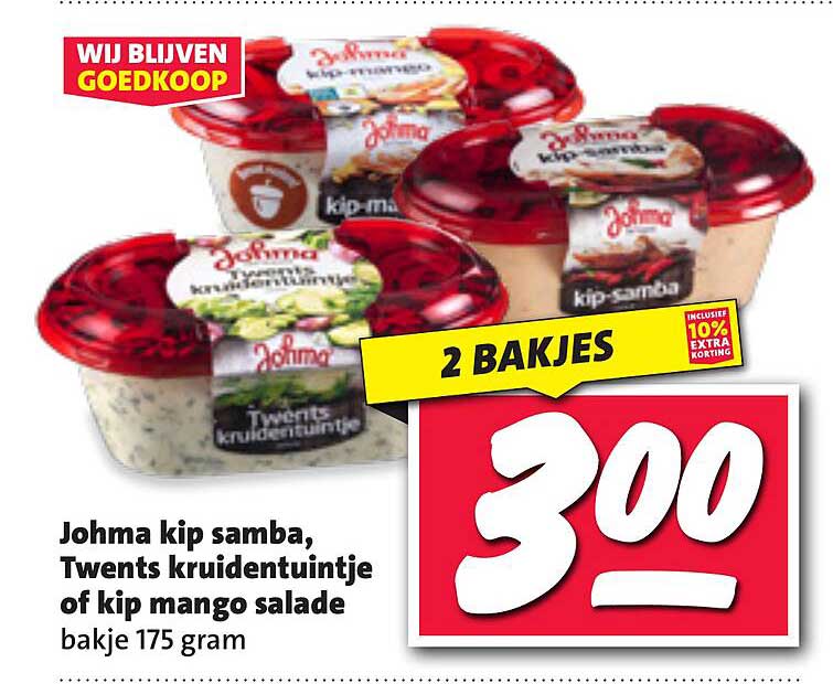 Johma kip samba, Twents kruidentuintje of kip mango salade
