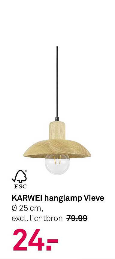 KARWEI hanglamp Vieve Ø 25 cm, excl. lichtbron