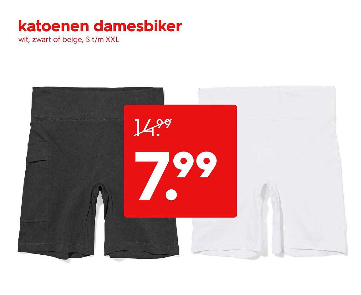 katoenen damesbiker