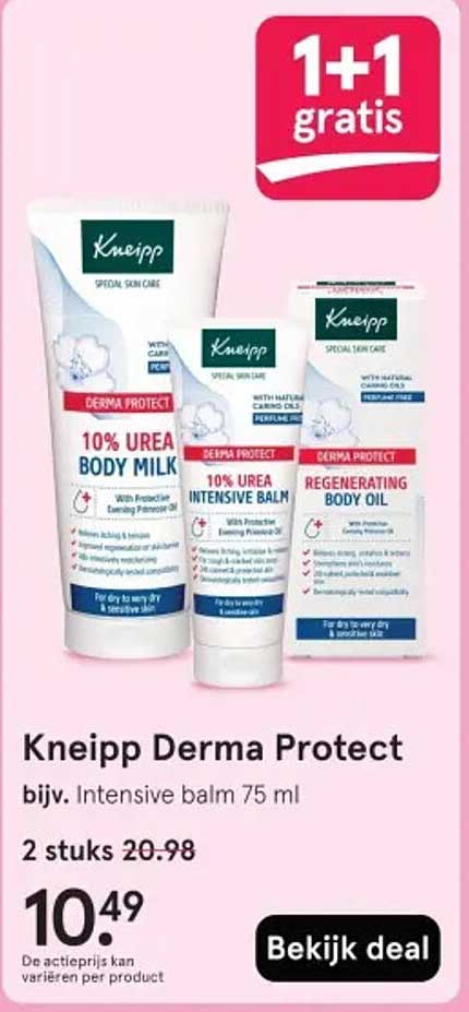 Kneipp Derma Protect bijv. Intensive balm 75 ml