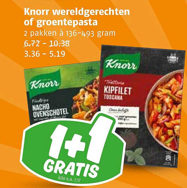 Knorr wereldgerechten of groentepasta