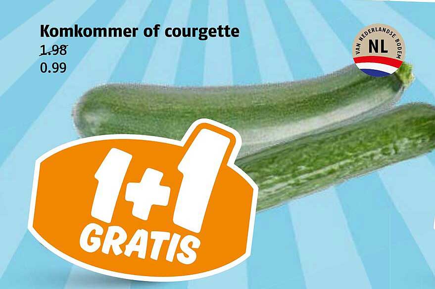 Komkommer of courgette