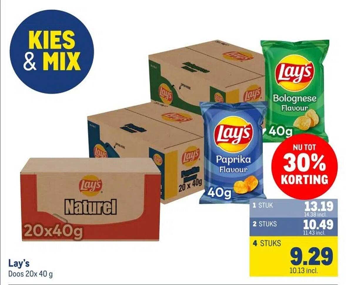 Lay's Doos 20x40g