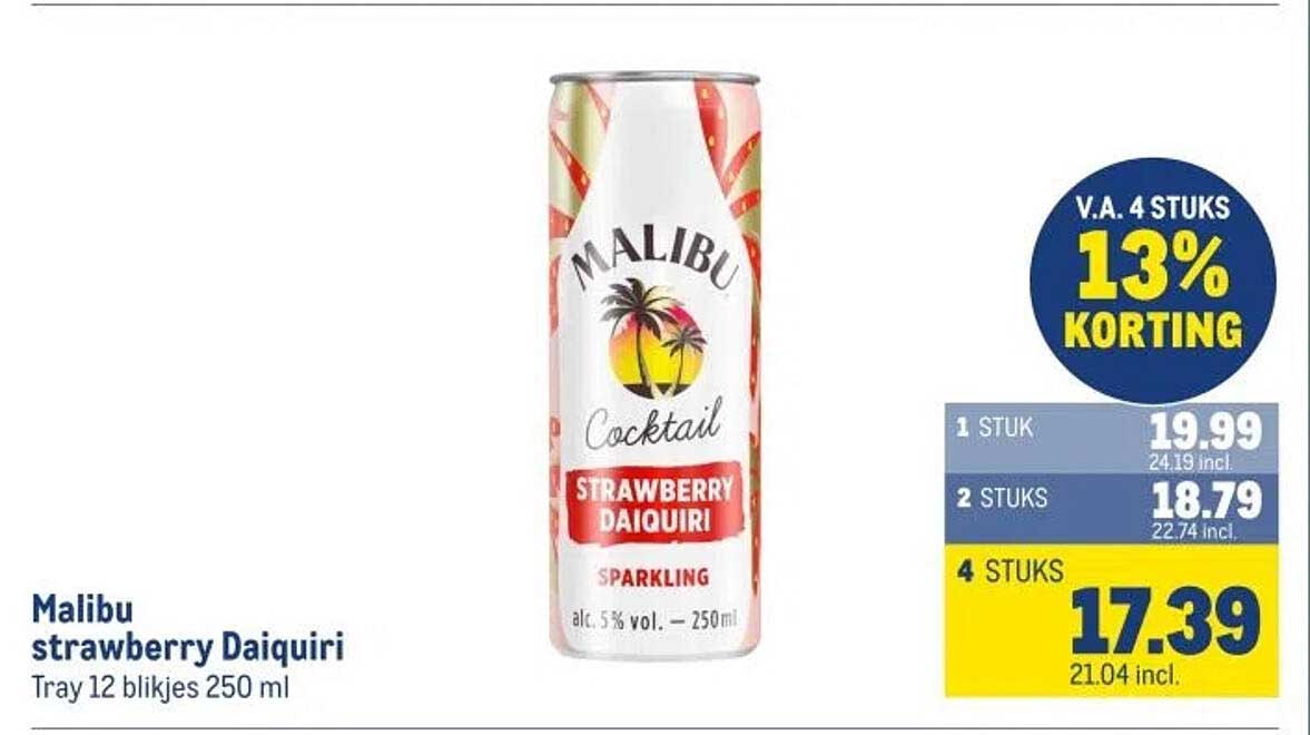 Malibu strawberry Daiquiri