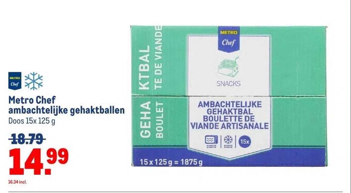 Metro Chef ambachtelijke gehaktballen
