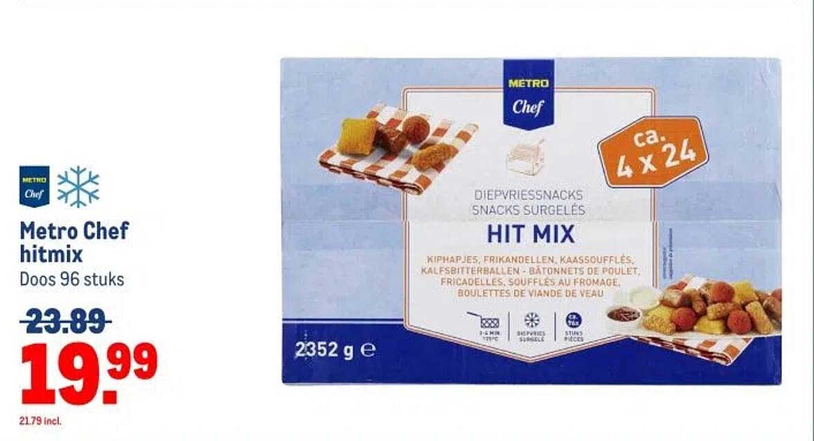 Metro Chef hitmix Doos 96 stuks