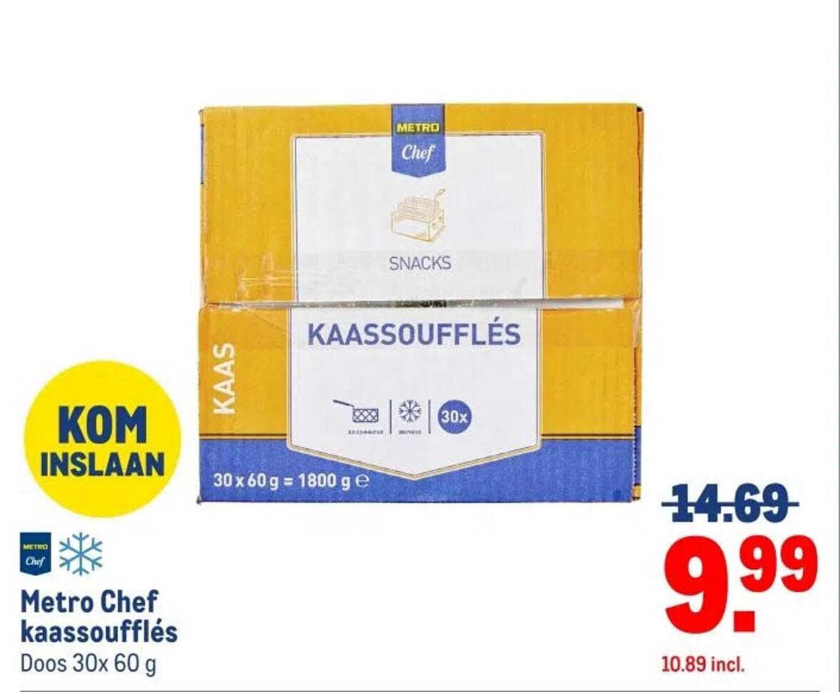 Metro Chef kaassoufflés Doos 30x 60 g