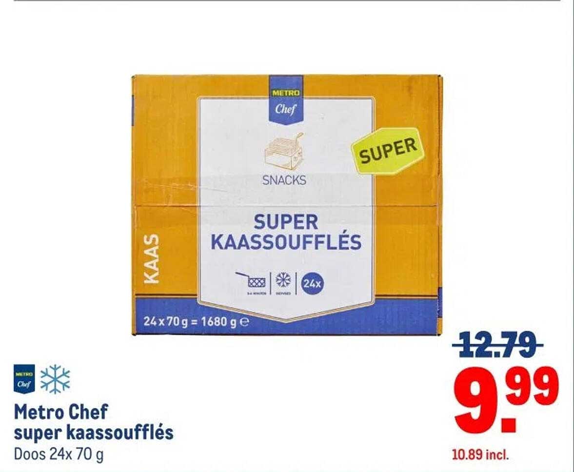 Metro Chef super kaassoufflés Doos 24x 70 g