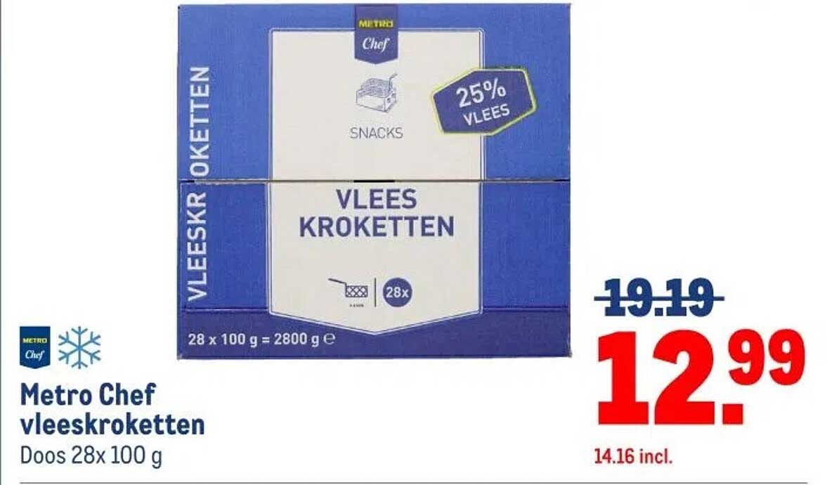 Metro Chef vlees kroketten