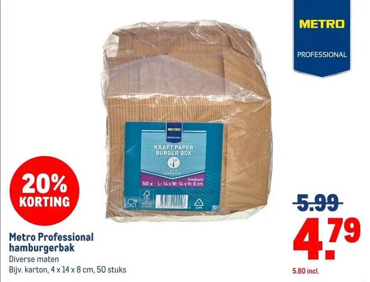 Metro Professional hamburgerbak