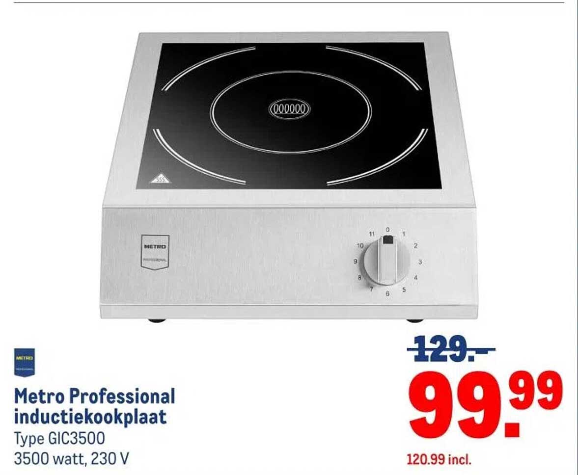 Metro Professional inductiekookplaat Type GIC3500