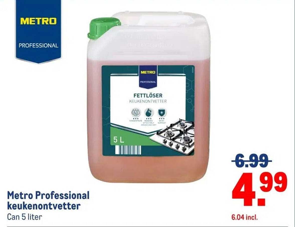 Metro Professional keukenvettver 5 liter