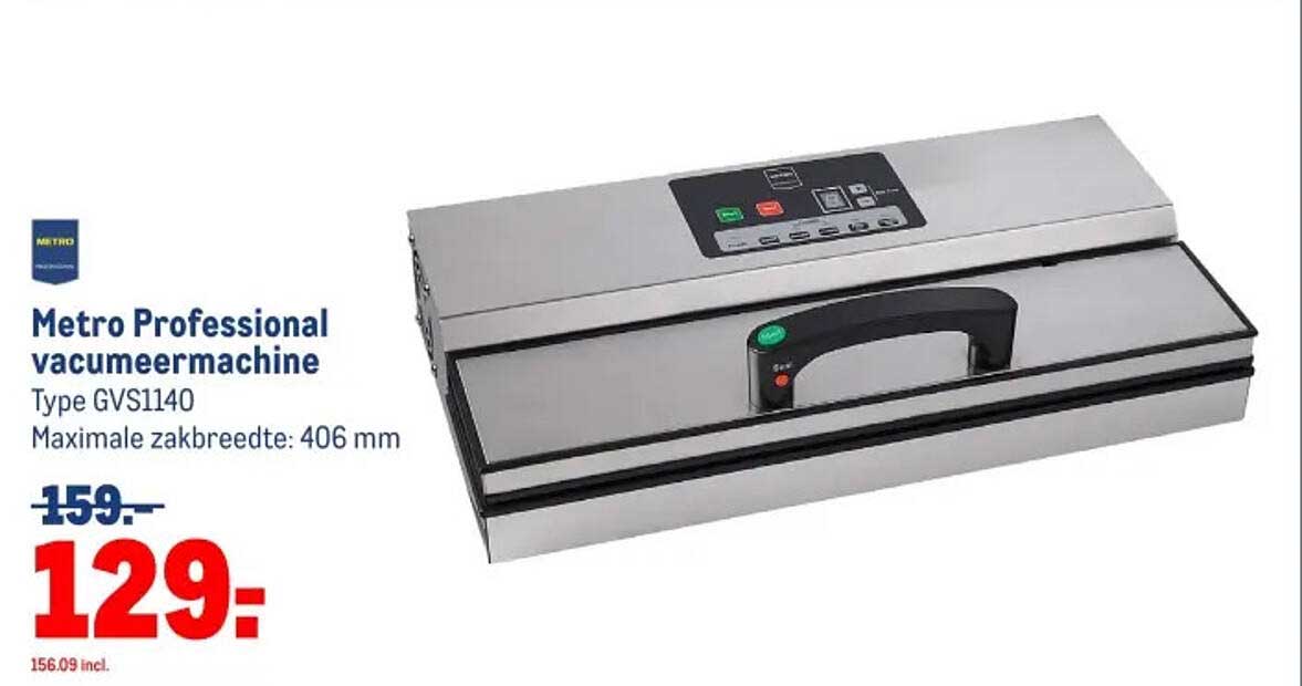 Metro Professional vacumeermachine Type GVS1140