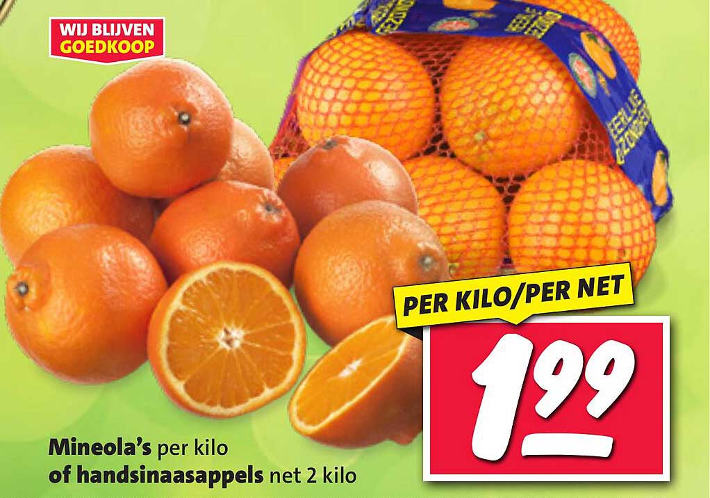 Mineola's per kilo of handsinaasappels net 2 kilo