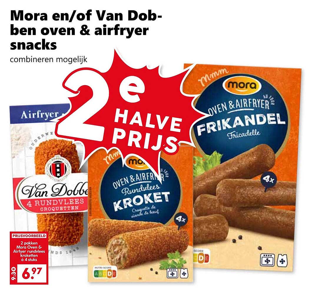 Mora en/of Van Dobben oven & airfryer snacks