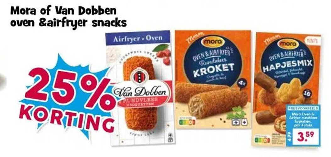 Mora of Van Dobben oven & airfryer snacks