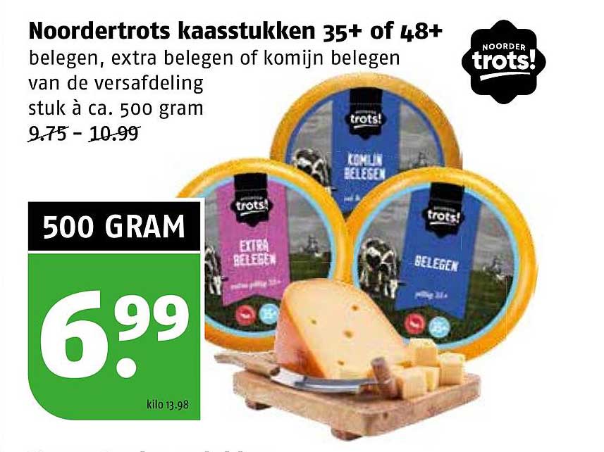 Noordertrots kaasstukken 35+ of 48+