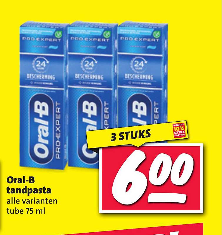 Oral-B tandpasta alle varianten tube 75 ml