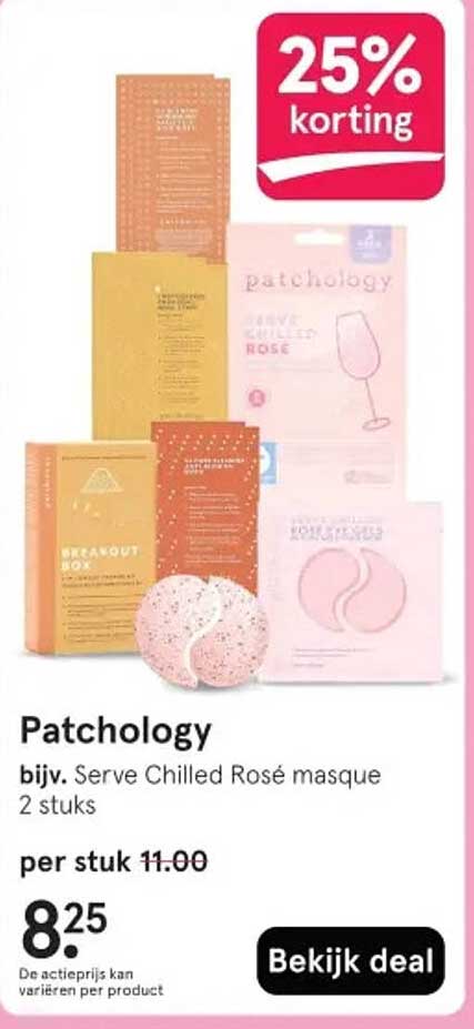 Patchology bijv. Serve Chilled Rosé masque 2 stuks