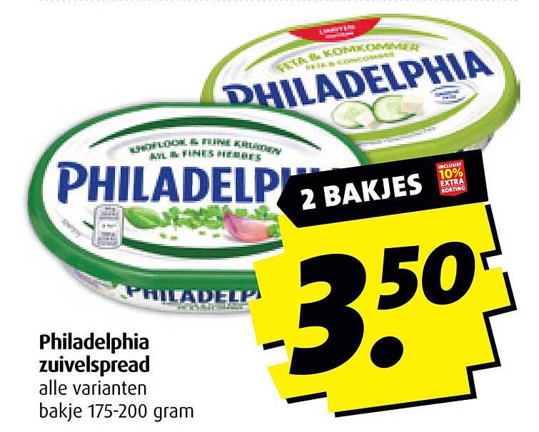 Philadelphia zuivelspread