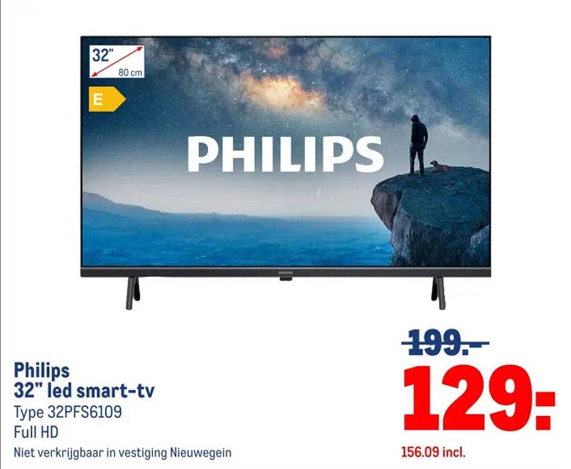 Philips 32" led smart-tv Type 32PFS6109 Full HD