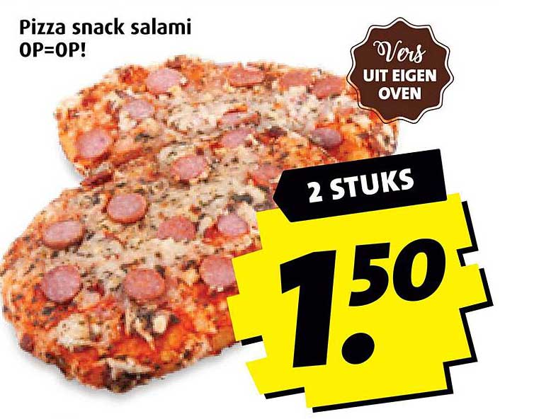 Pizza snack salami OP=OP!