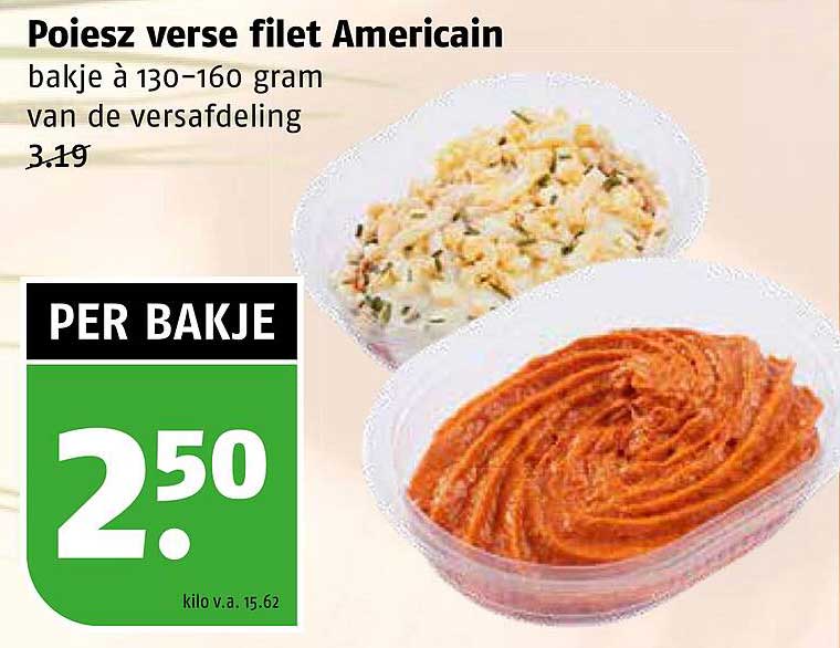 Poiesz verse filet Americain