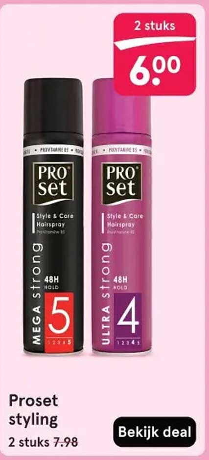 Proset styling 2 stuks 6,00