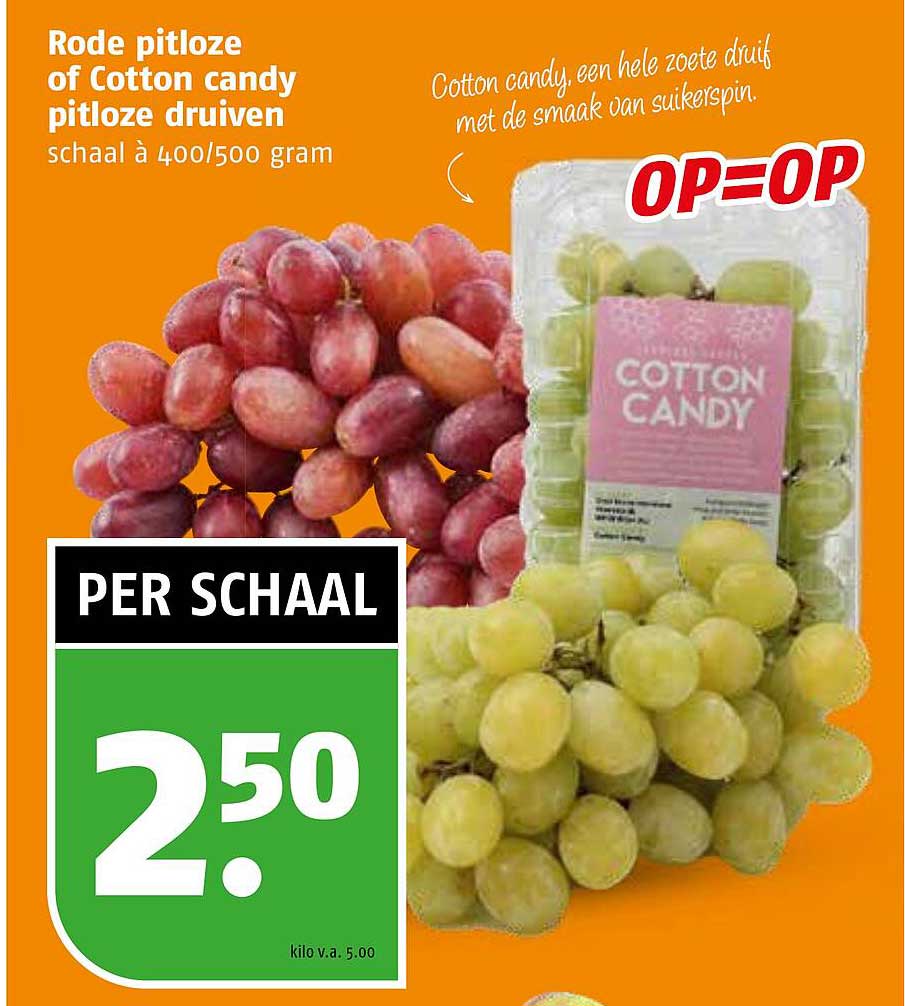 Rode pitloze of Cotton candy pitloze druiven