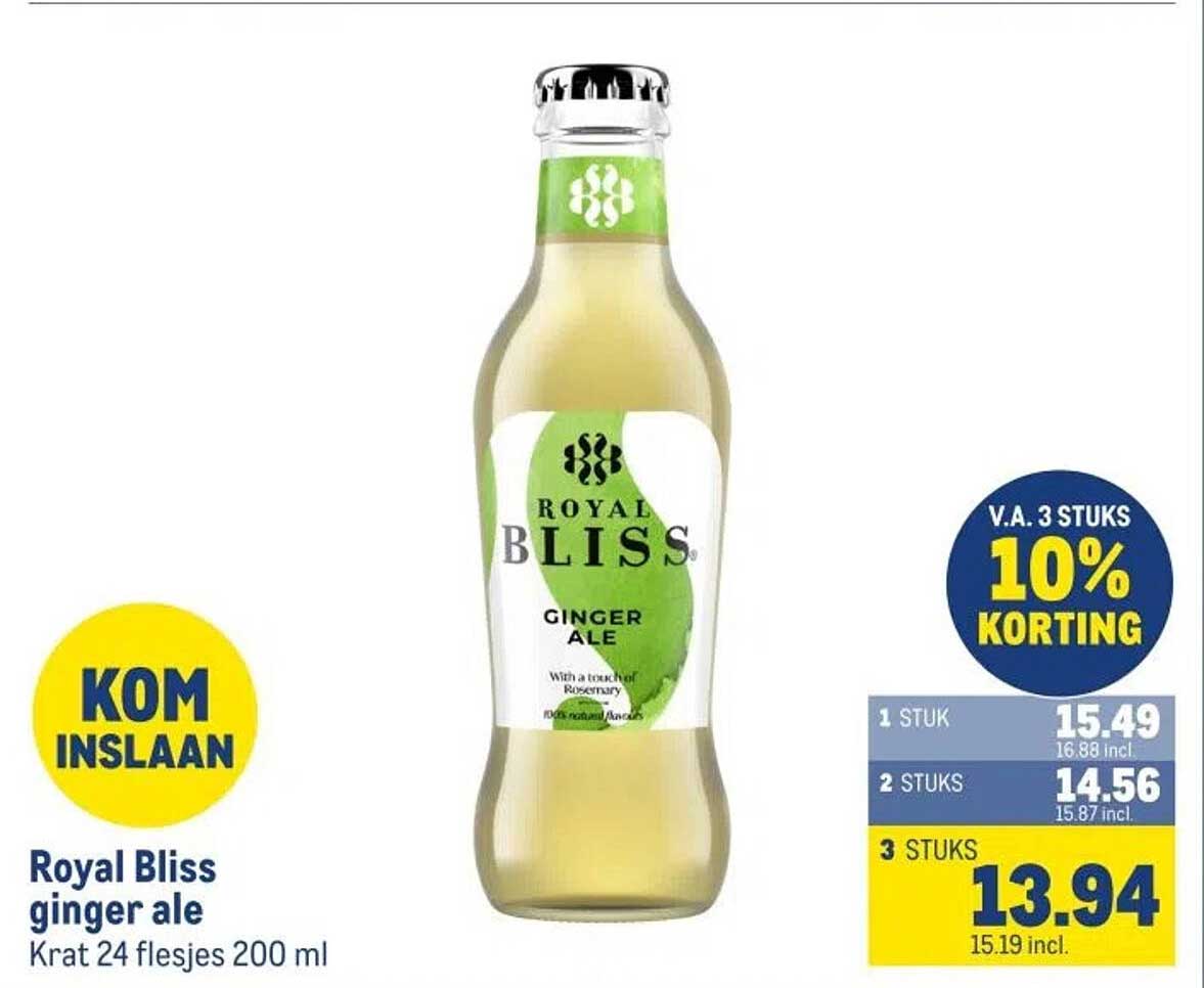 Royal Bliss ginger ale