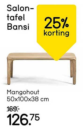 Salon-tafel Bansi