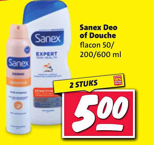 Sanex Deo of Douche flacon 50/200/600 ml