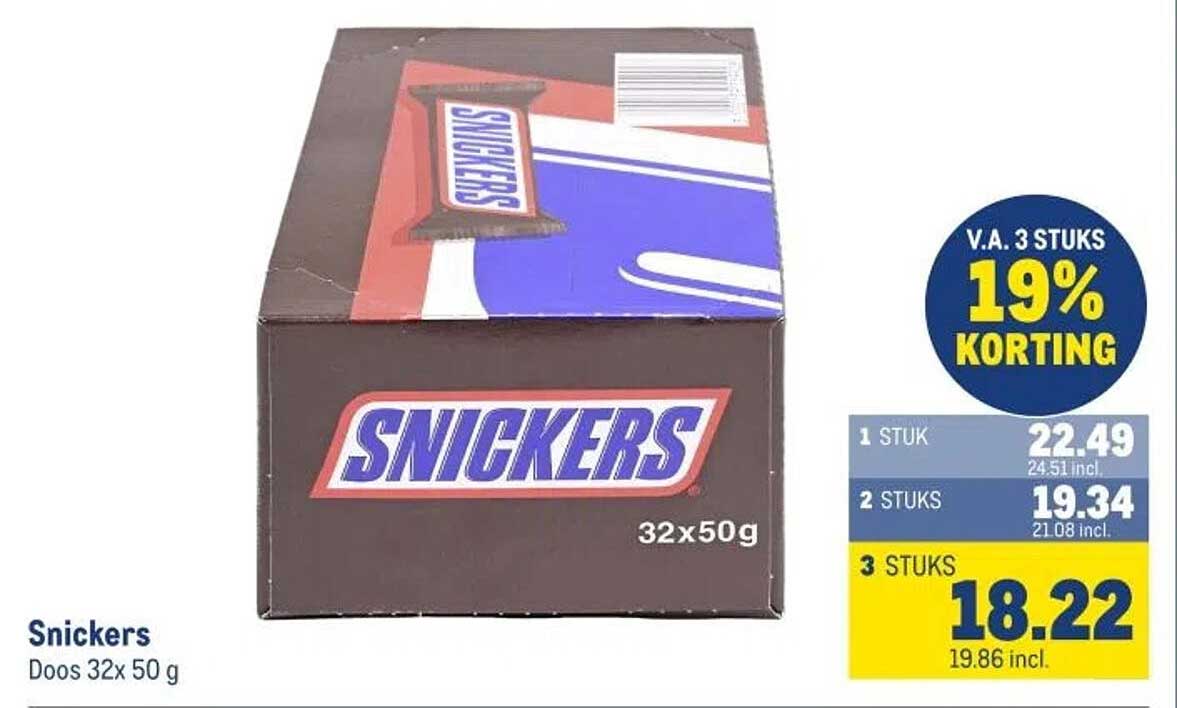 Snickers Doos 32x50 g