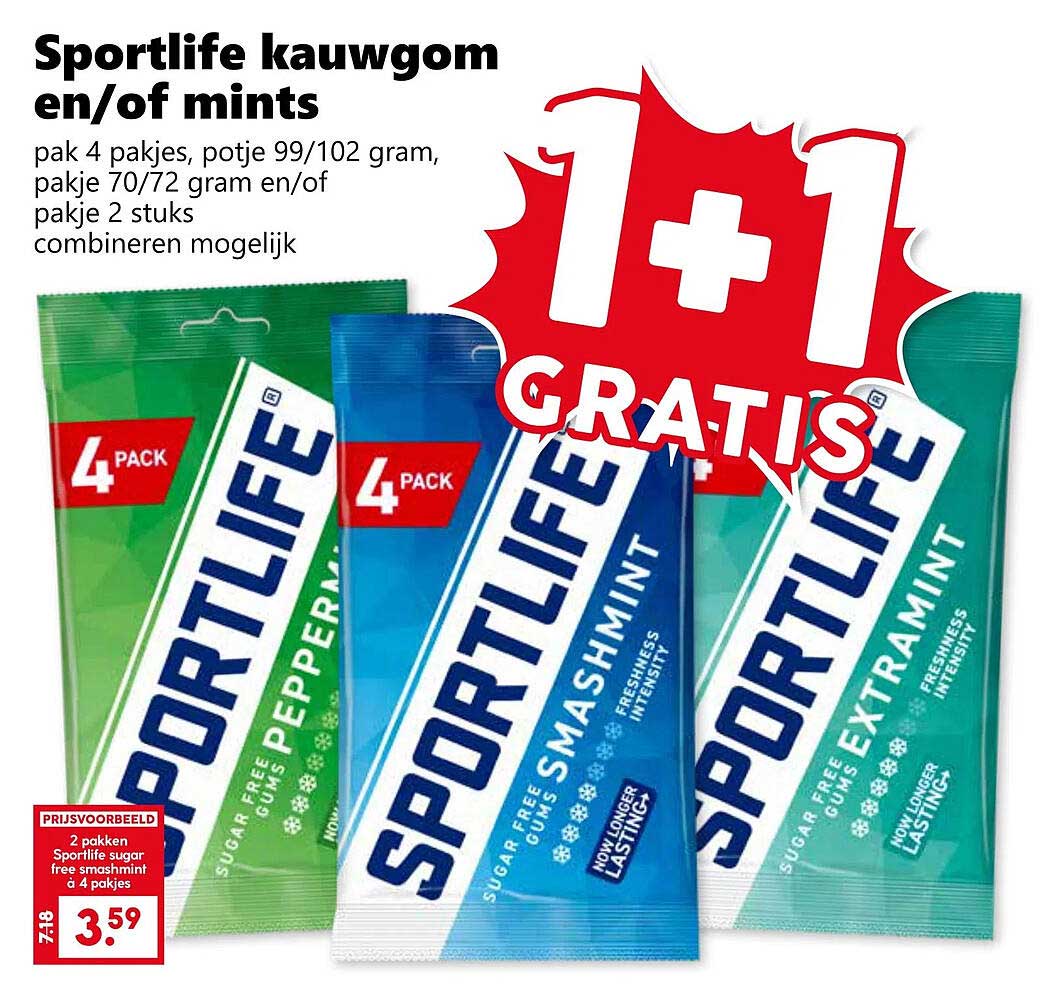 Sportlife kauwgom en/of mints