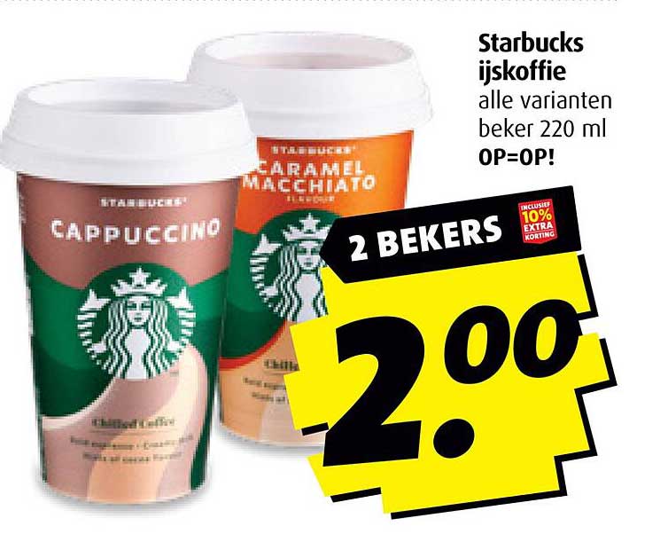 Starbucks ijskoffie alle varianten beker 220 ml OP=OP!