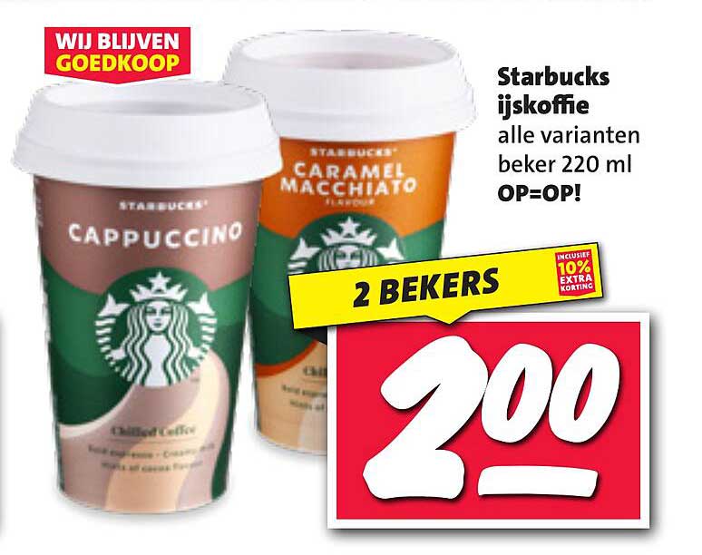 Starbucks ijskoffie alle varianten beker 220 ml OP=OP!