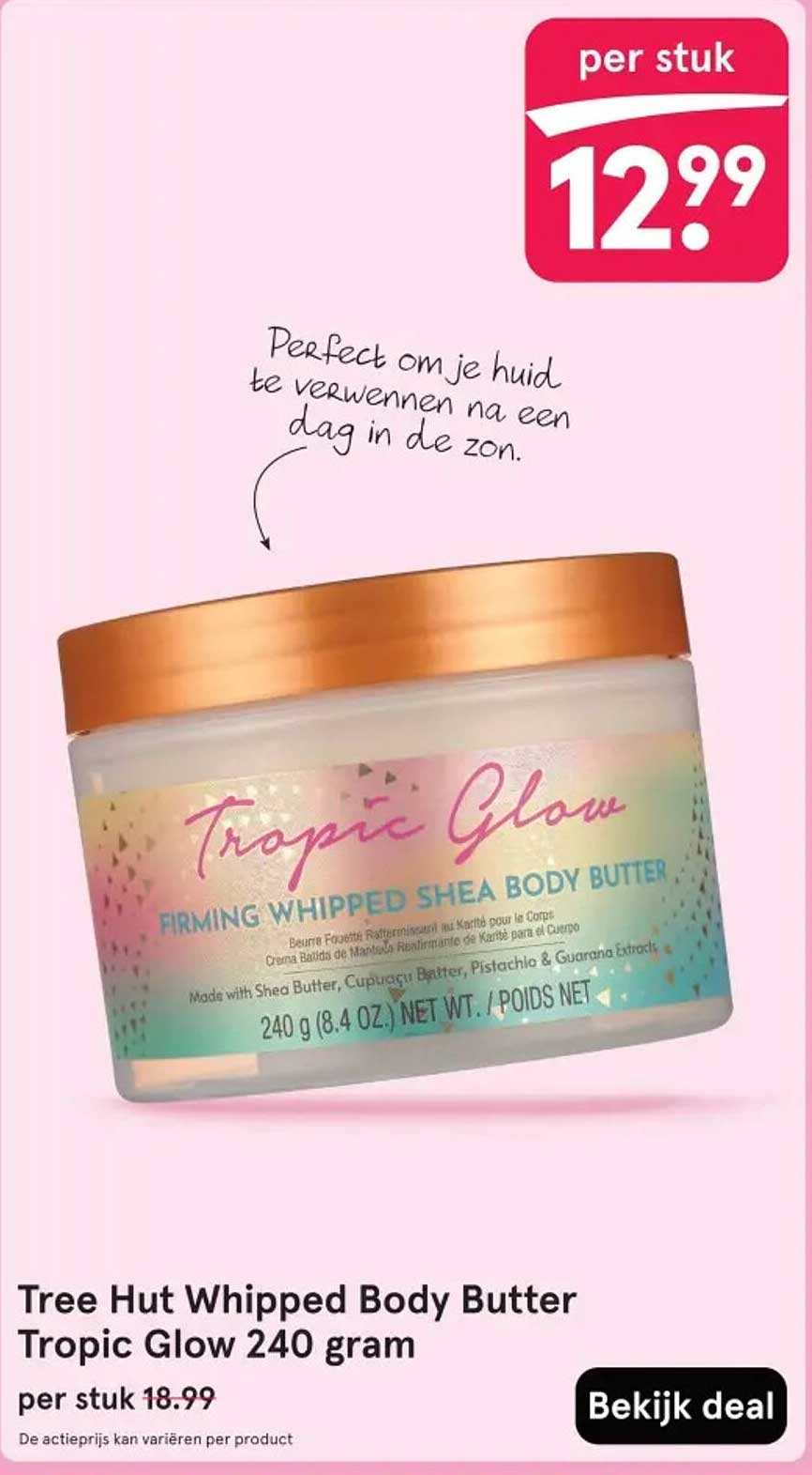 Tree Hut Whipped Body Butter Tropic Glow 240 gram