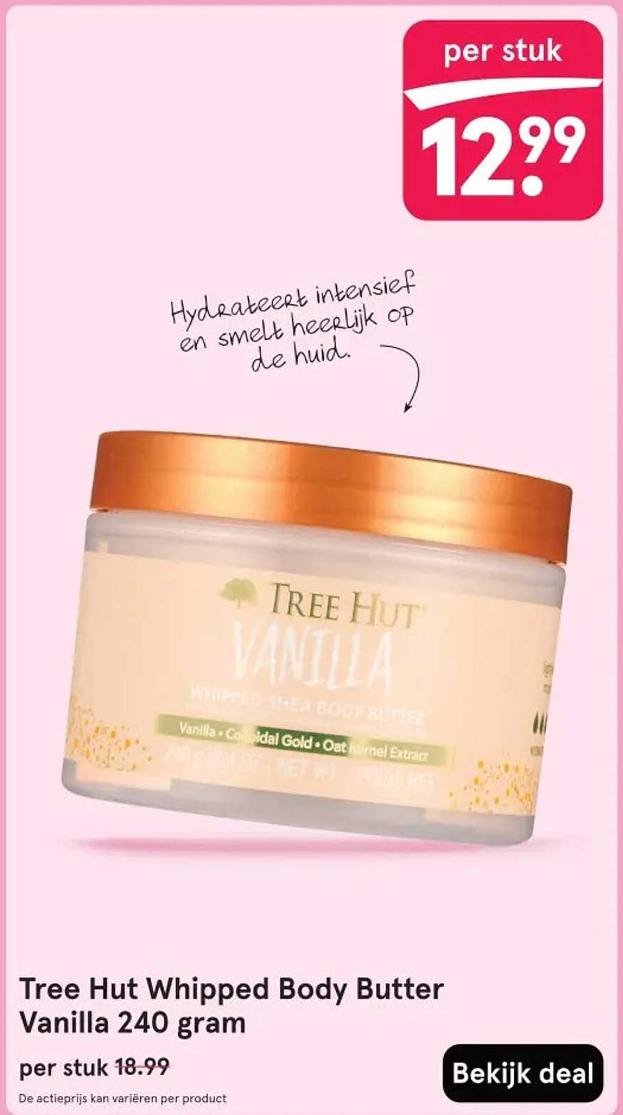Tree Hut Whipped Body Butter Vanilla 240 gram