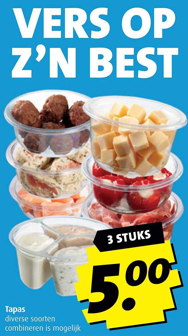 VERS OP Z'N BEST 3 STUKS 5.00