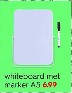whiteboard met marker A5