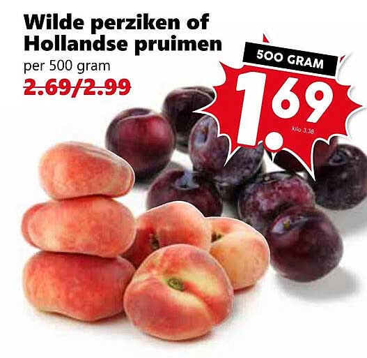 Wilde perziken of Hollandse pruimen