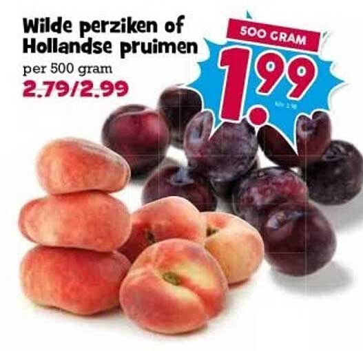 Wilde perziken of Hollandse pruimen