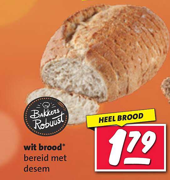 wit brood* bereid met desem