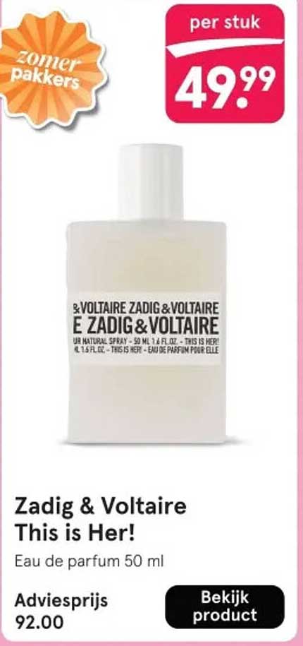 Zadig & Voltaire This is Her! Eau de parfum 50 ml