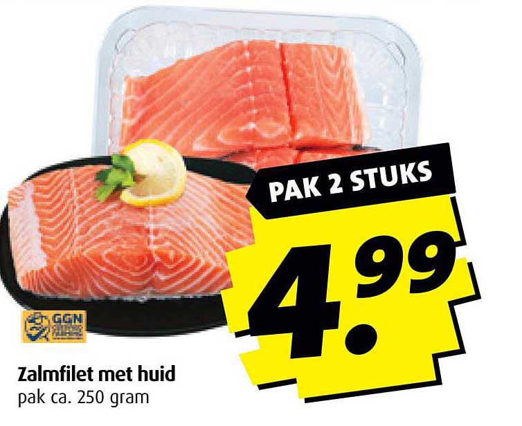 Zalmfilet met huid