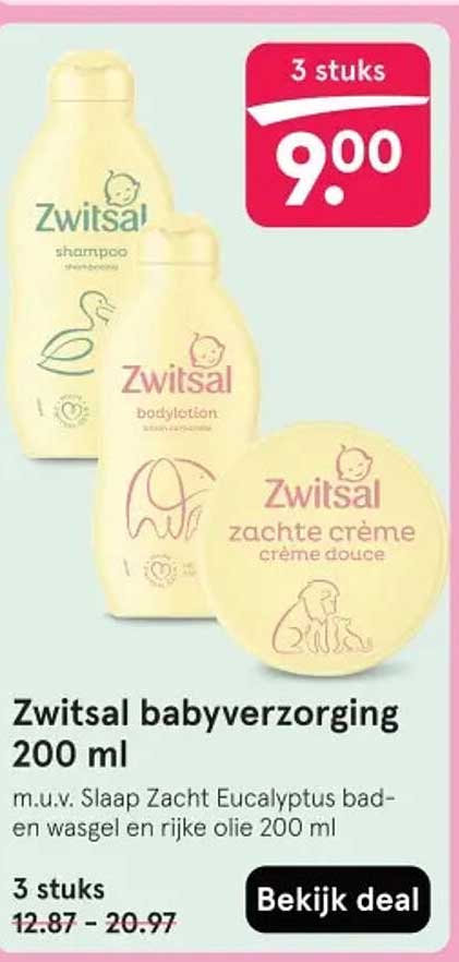 Zwitsal babyverzorging 200 ml