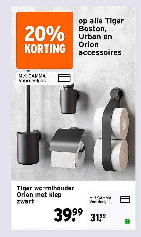 20% KORTING op alle Tiger Boston, Urban en Orion accessoires